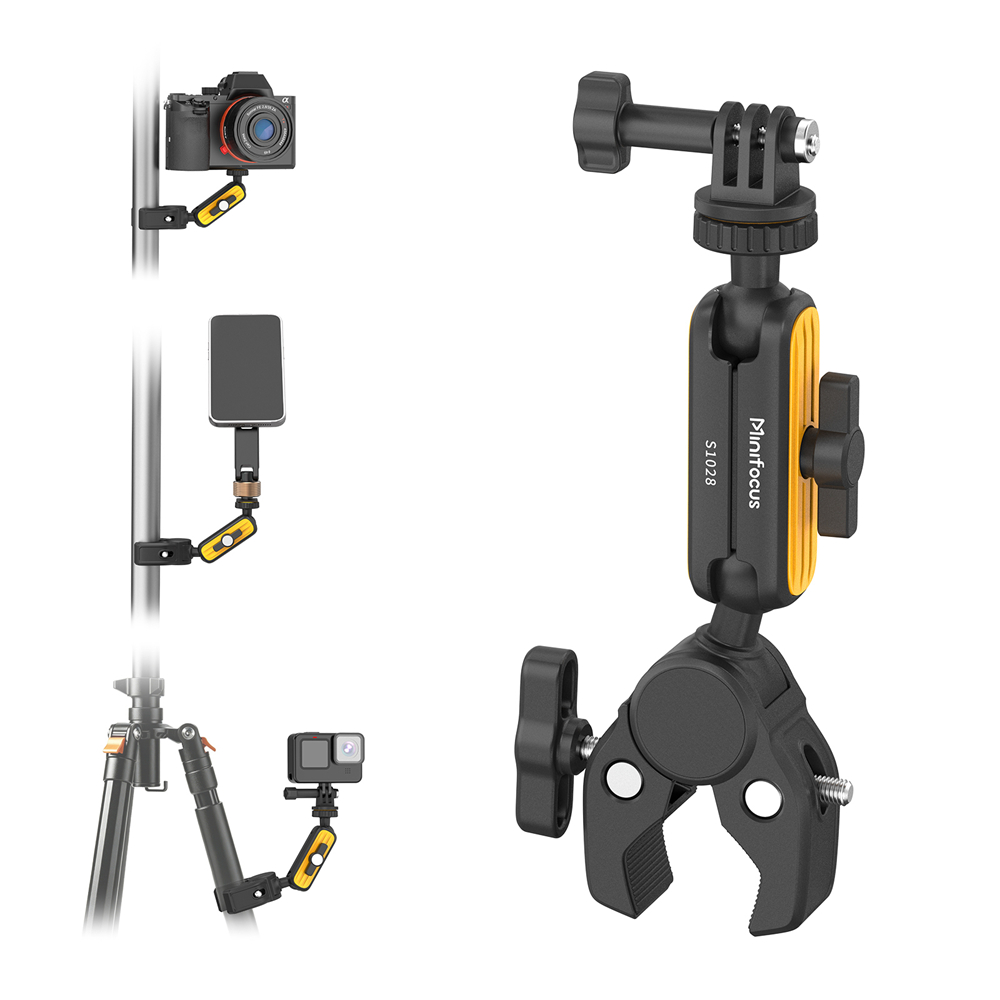 Monitor Arm Dual - Super Clamp with 360° Dual Ball