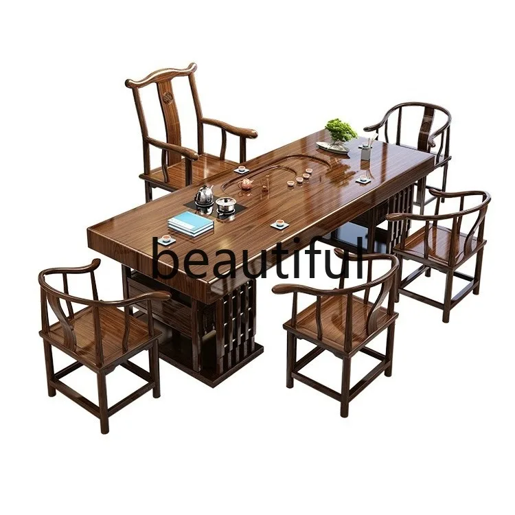 E153 Log large board tea table - Home Office Login reseña y precio