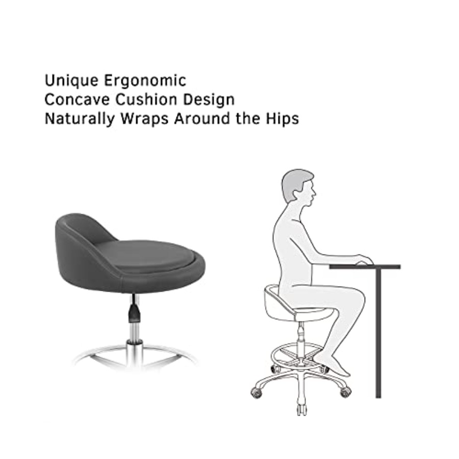 Rolling Stool Adjustable Draft - Home Office Free reseña y precio