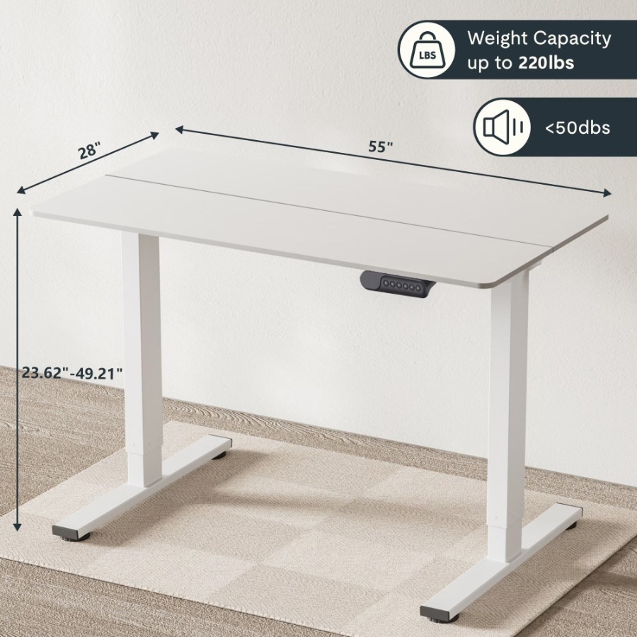 Electric Standing Desk Dual Mo - Home Office With Two Desks reseña y precio