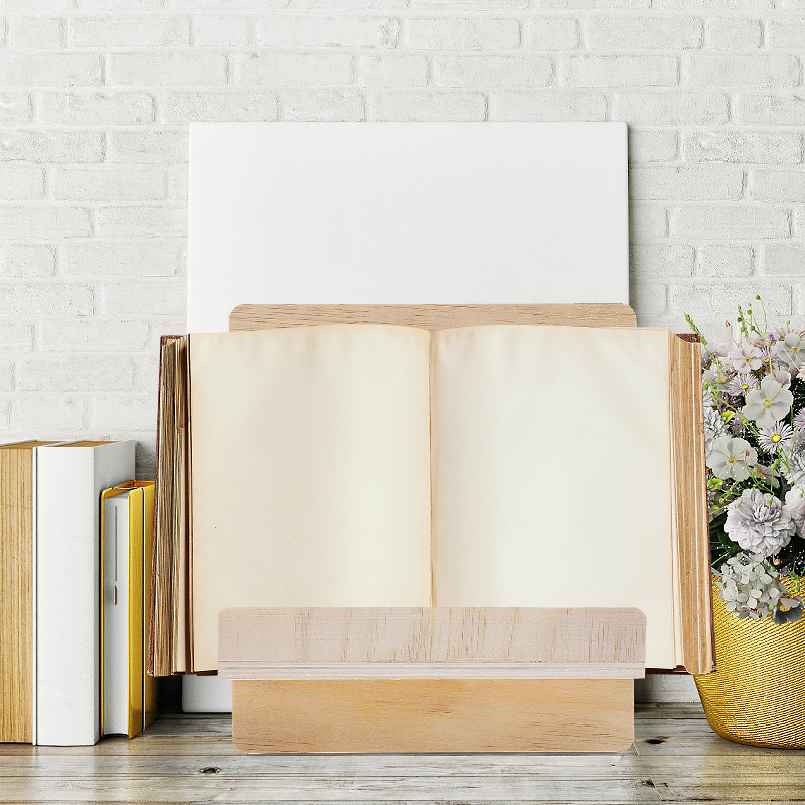 1Pcs Compact Wooden Book Stand - Home Office With Bookshelves reseña y precio
