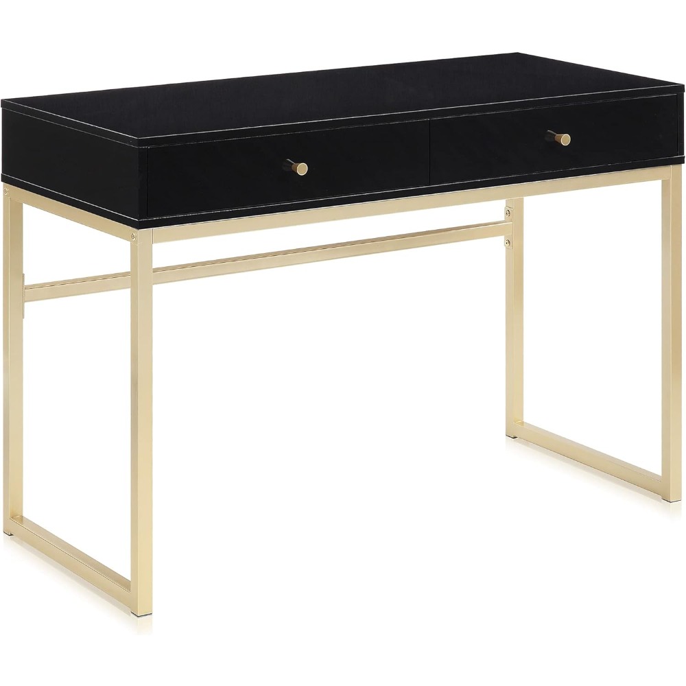 Modern 42 Inch Makeup Vanity D - Home Office With Two Desks reseña y precio