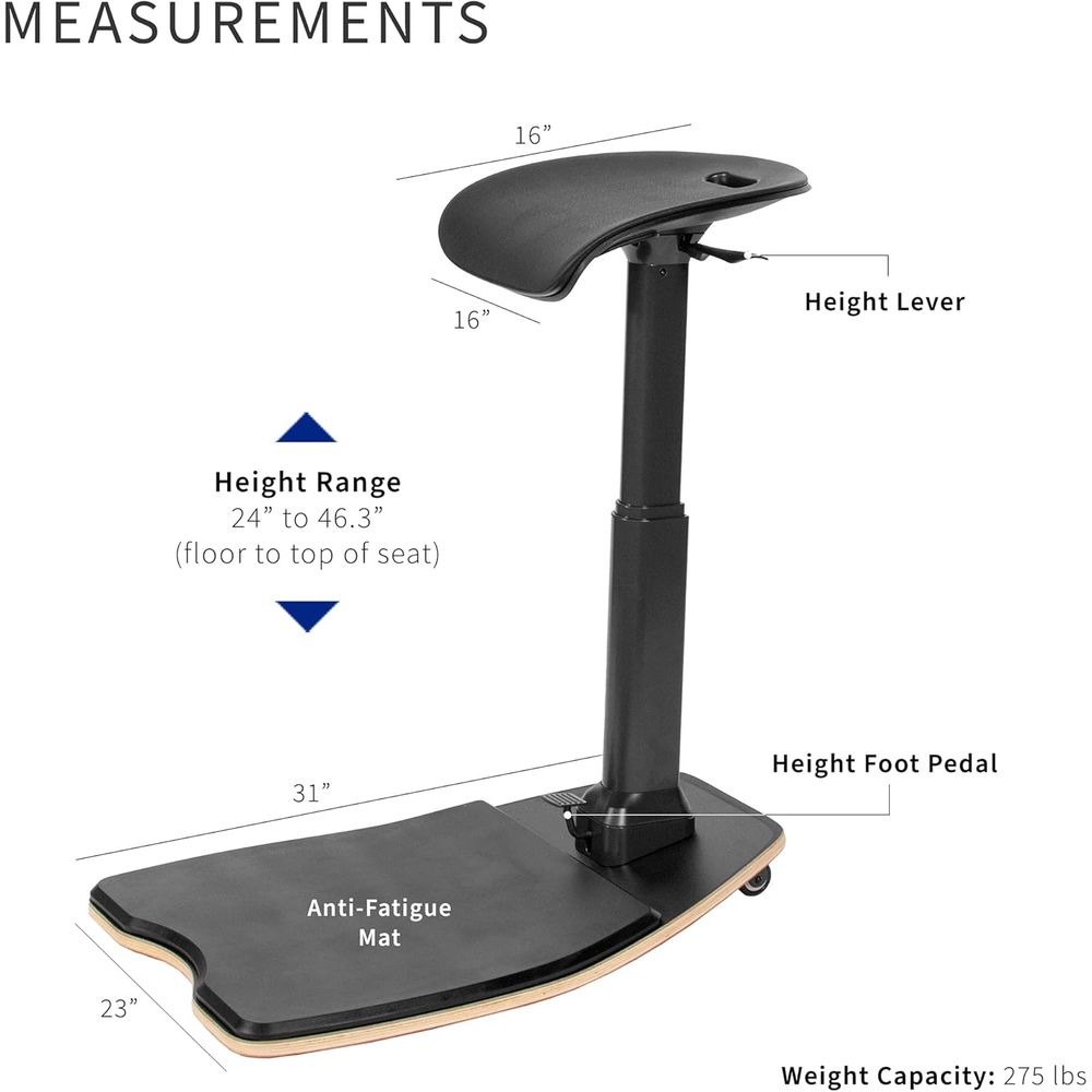 Anti-Fatigue Mat Leaning Perch - Home Office Free reseña y precio
