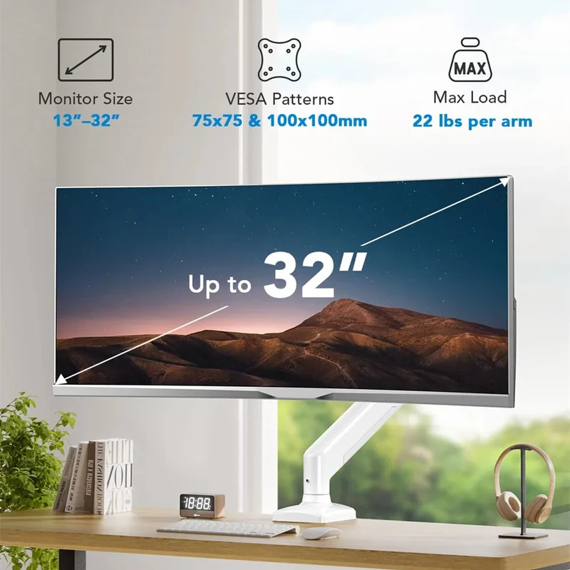 Universal Single Monitor Arm,  - Monitor Arm Dual reseña y precio