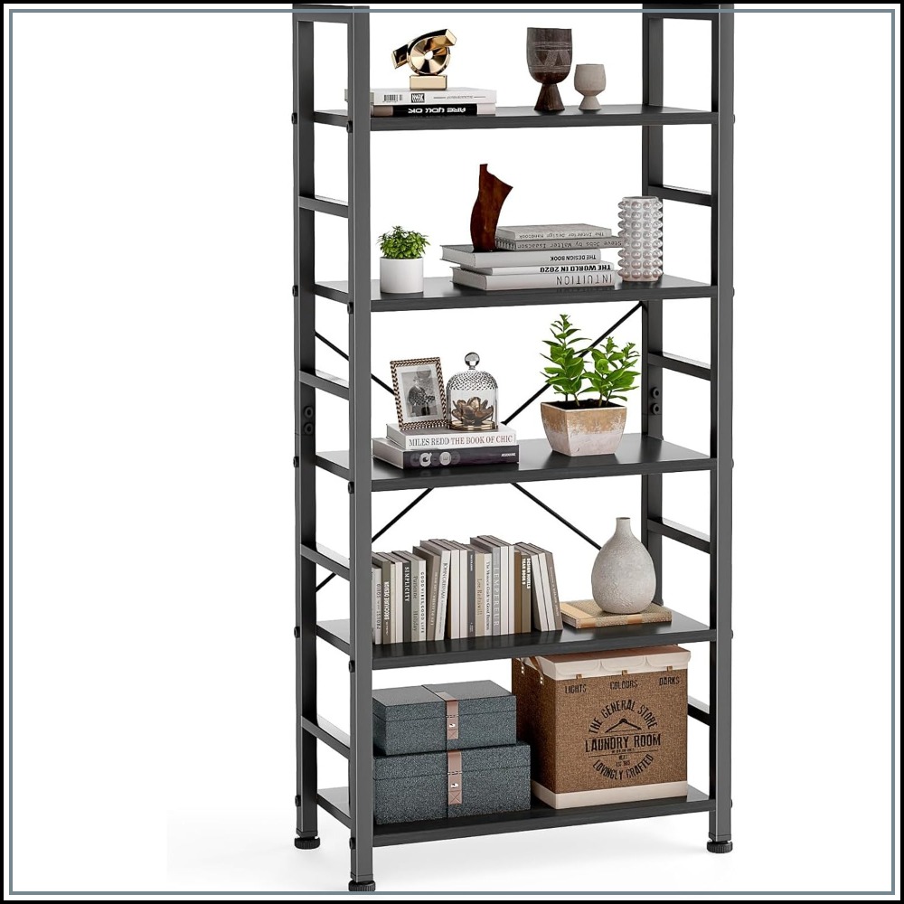 5-Tier Open Bookshelf, Tall Di - Home Office With Bookshelves reseña y precio