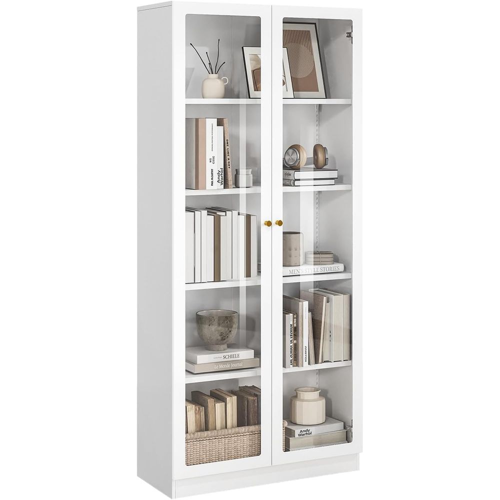 70.87 Tall Metal Bookshelf, 5- - Home Office Free reseña y precio