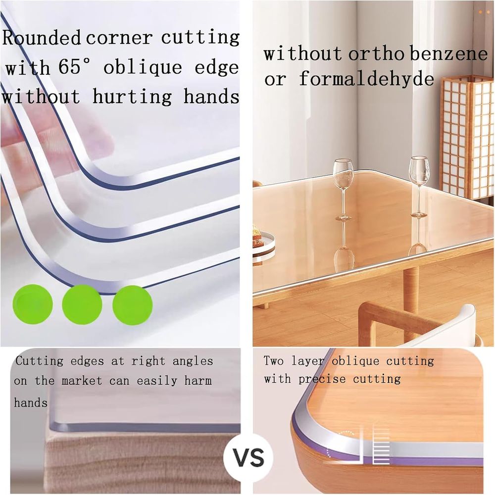 42x64 Clear PVC Desk Mat Prote - Home Office Or reseña y precio