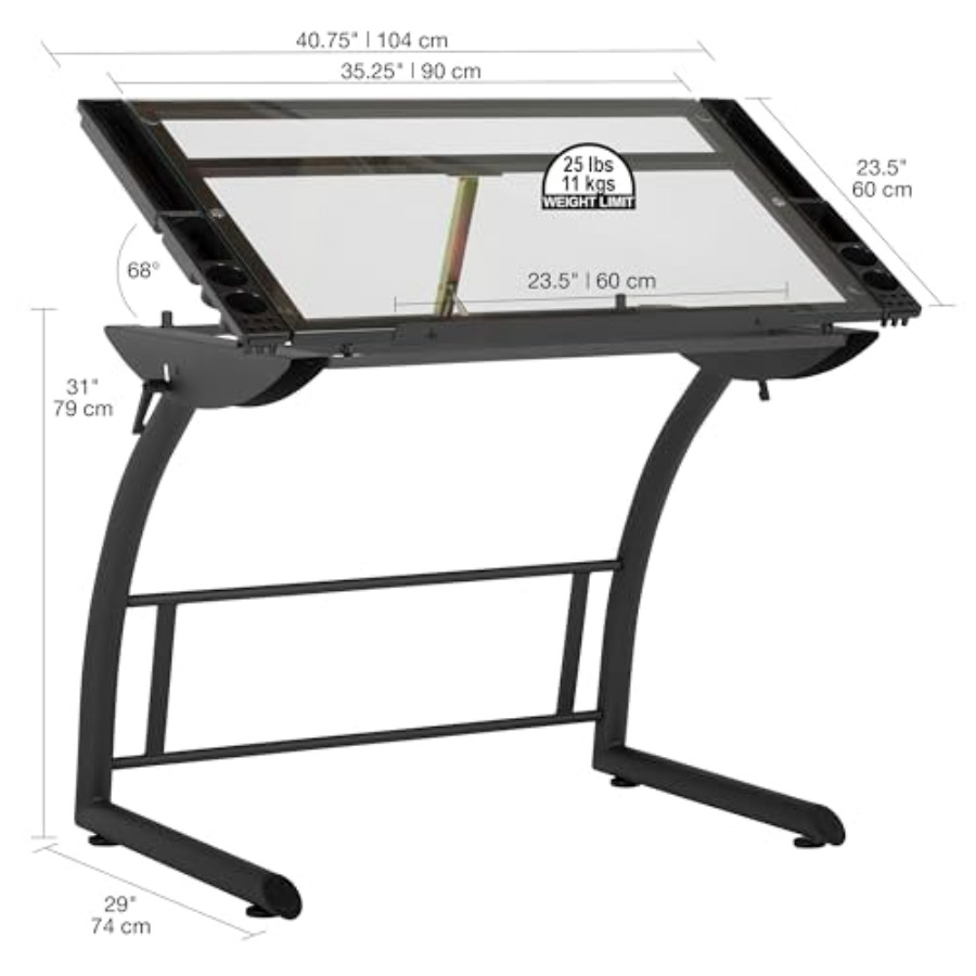 Triflex Drawing Table Sit to S - Home Office Free reseña y precio