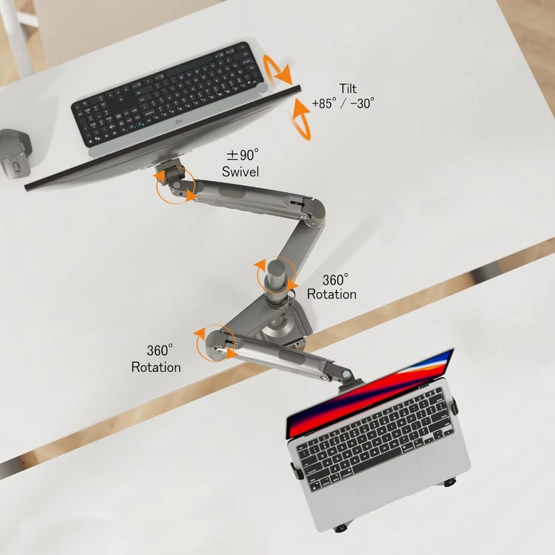 Dual Arm 2 in 1 Combo Laptop M - Monitor Arm Dual reseña y precio