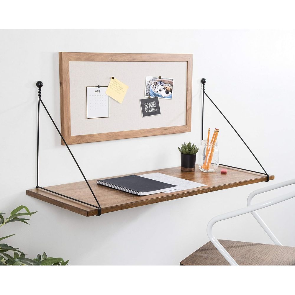 Rustic Brown Industrial Wall D - Home Office Industrial Style reseña y precio