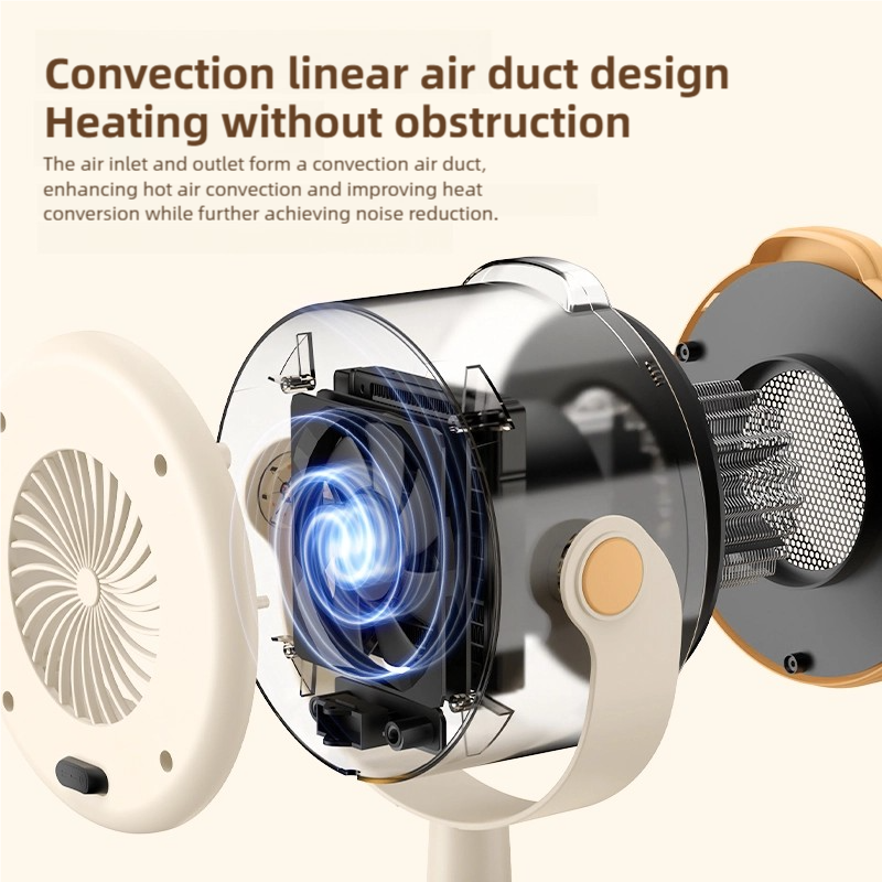 Portable mini heater with two- - Home Office With Two Desks reseña y precio
