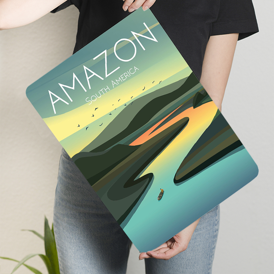 Amazon River Landscape Metal W - Home Office Of Amazon reseña y precio