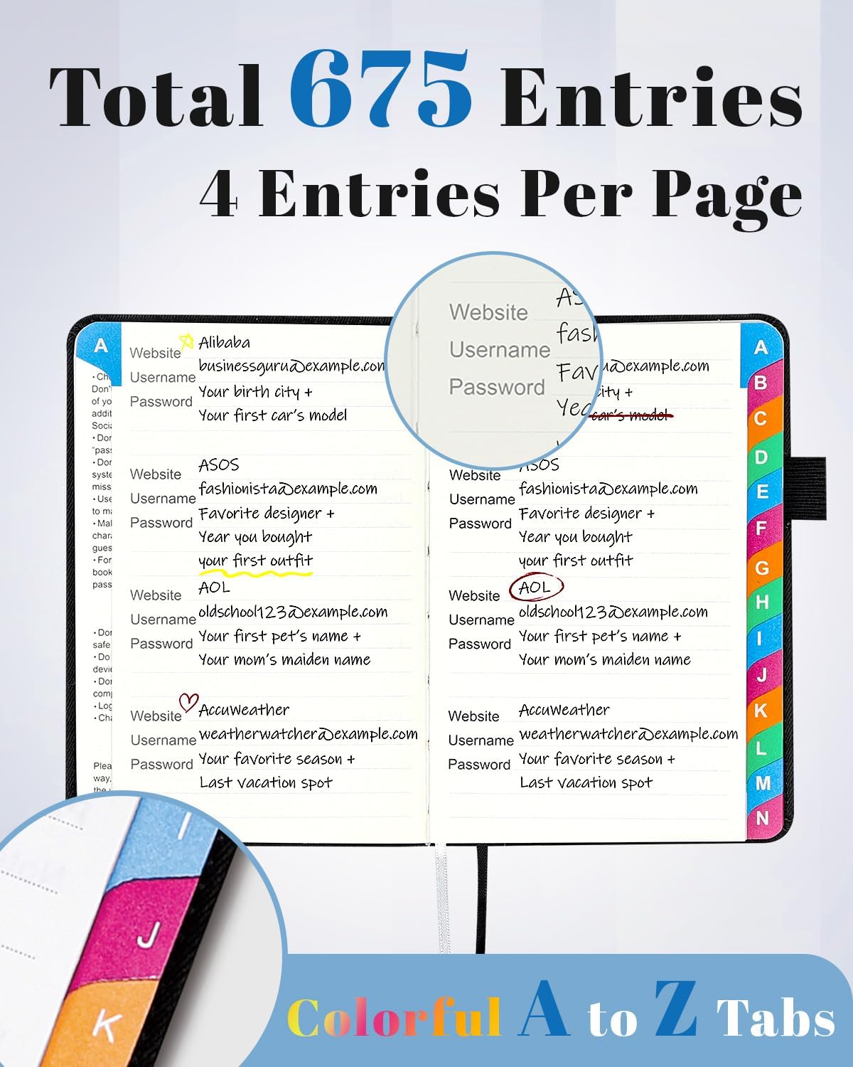 Small Password Keeper Book wit - Home Office Login reseña y precio