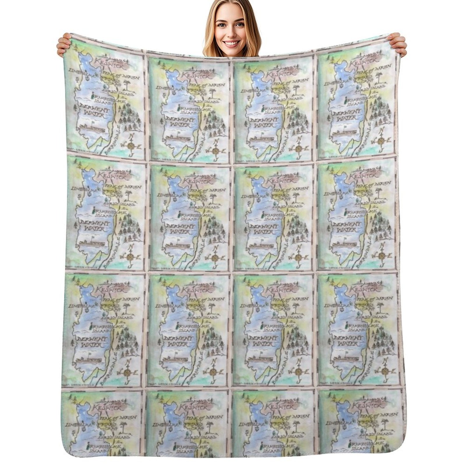 Swallows and Amazons map of De - Home Office Of Amazon reseña y precio