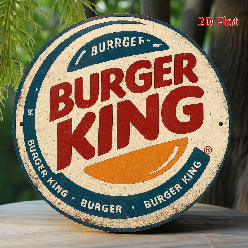 Burger King Retro wooden logo  - Home Office Logo reseña y precio