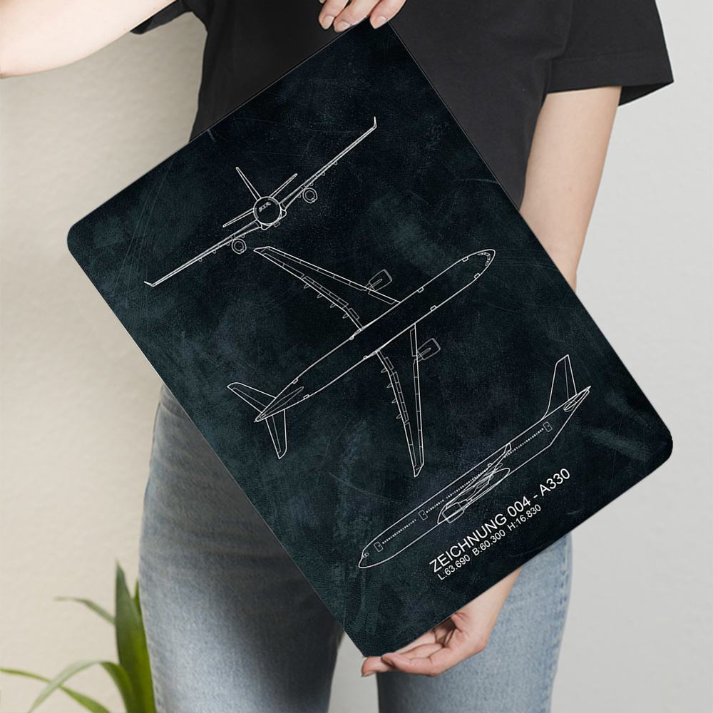 A330 Aircraft Blueprint Metal  - Home Office Industrial Style reseña y precio