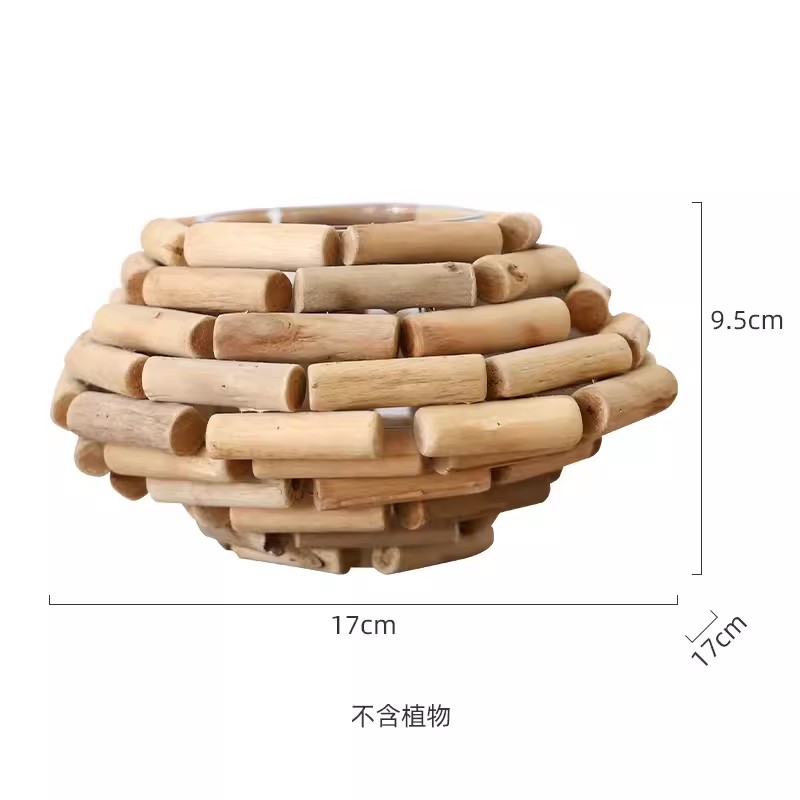 Log vase vintage ornaments liv - Home Office Login reseña y precio