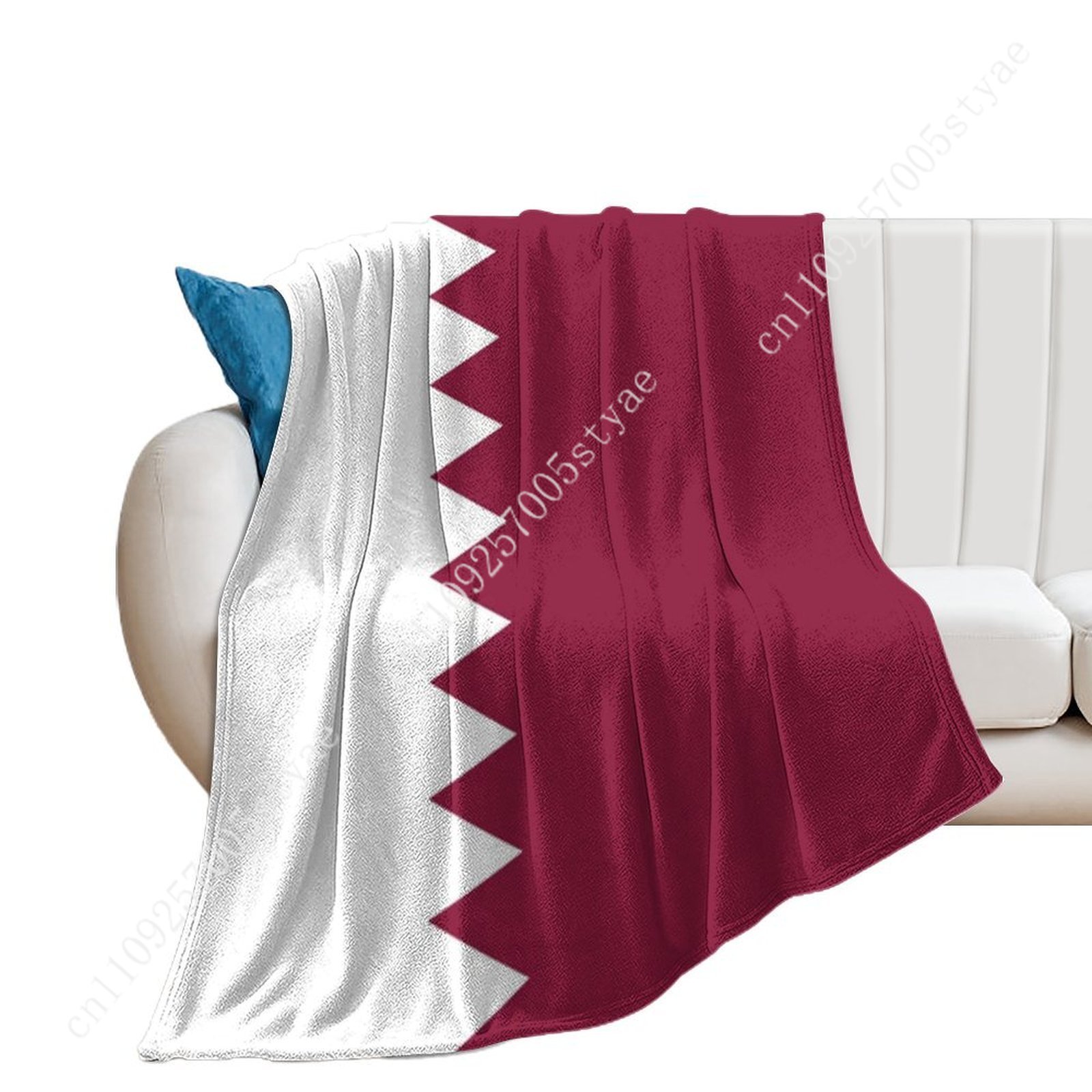 Qatar Flag Flannel Blankets Ar - Home Office Qatar Travel reseña y precio
