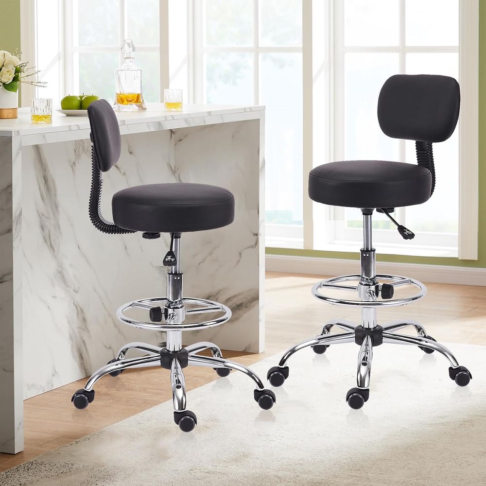 Adjustable Swivel Bar Stool wi - Home Office Free reseña y precio