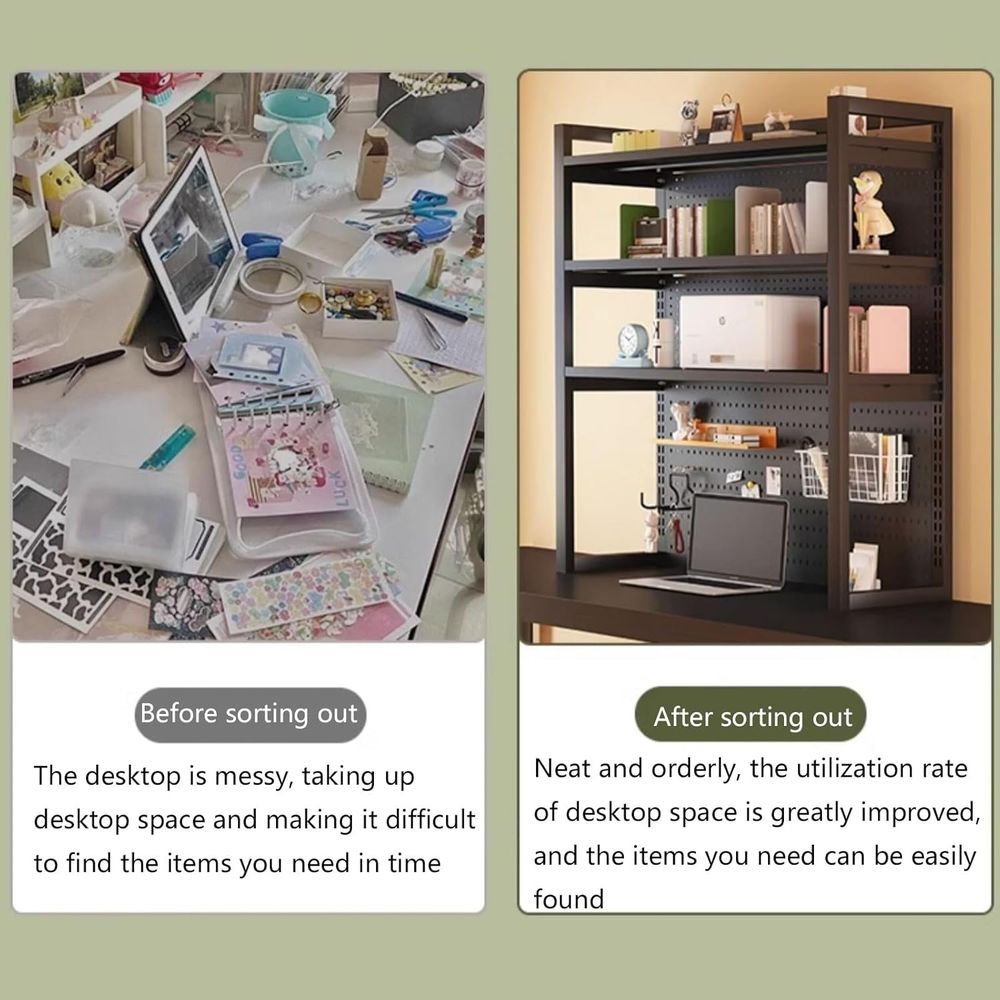 Multipurpose Desk Storage and  - Home Office With Bookshelves reseña y precio