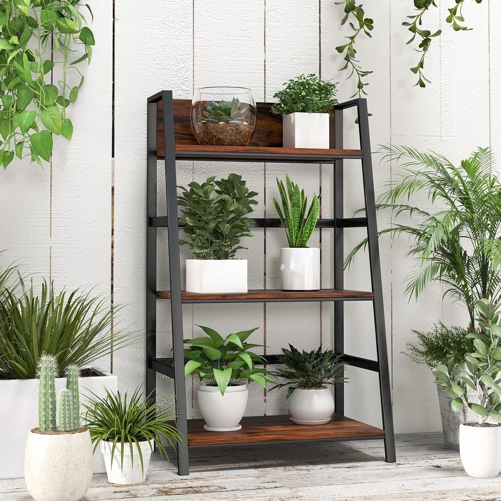 Industrial-Style 3-Tier Wooden - Home Office Industrial Style reseña y precio