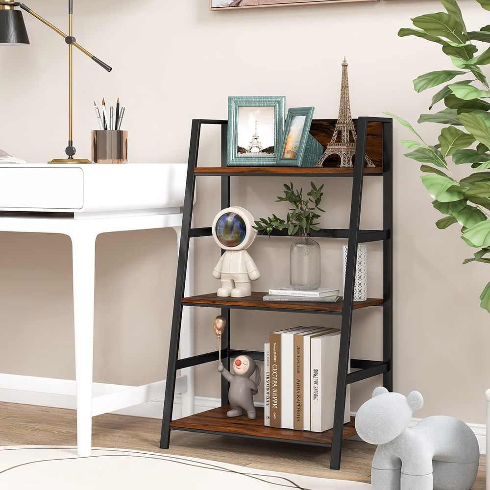 Industrial-Style 3-Tier Wooden - Home Office Industrial Style reseña y precio