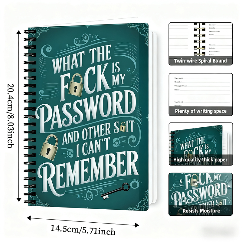 1 Simple Password Book, Hardco - Home Office Login reseña y precio