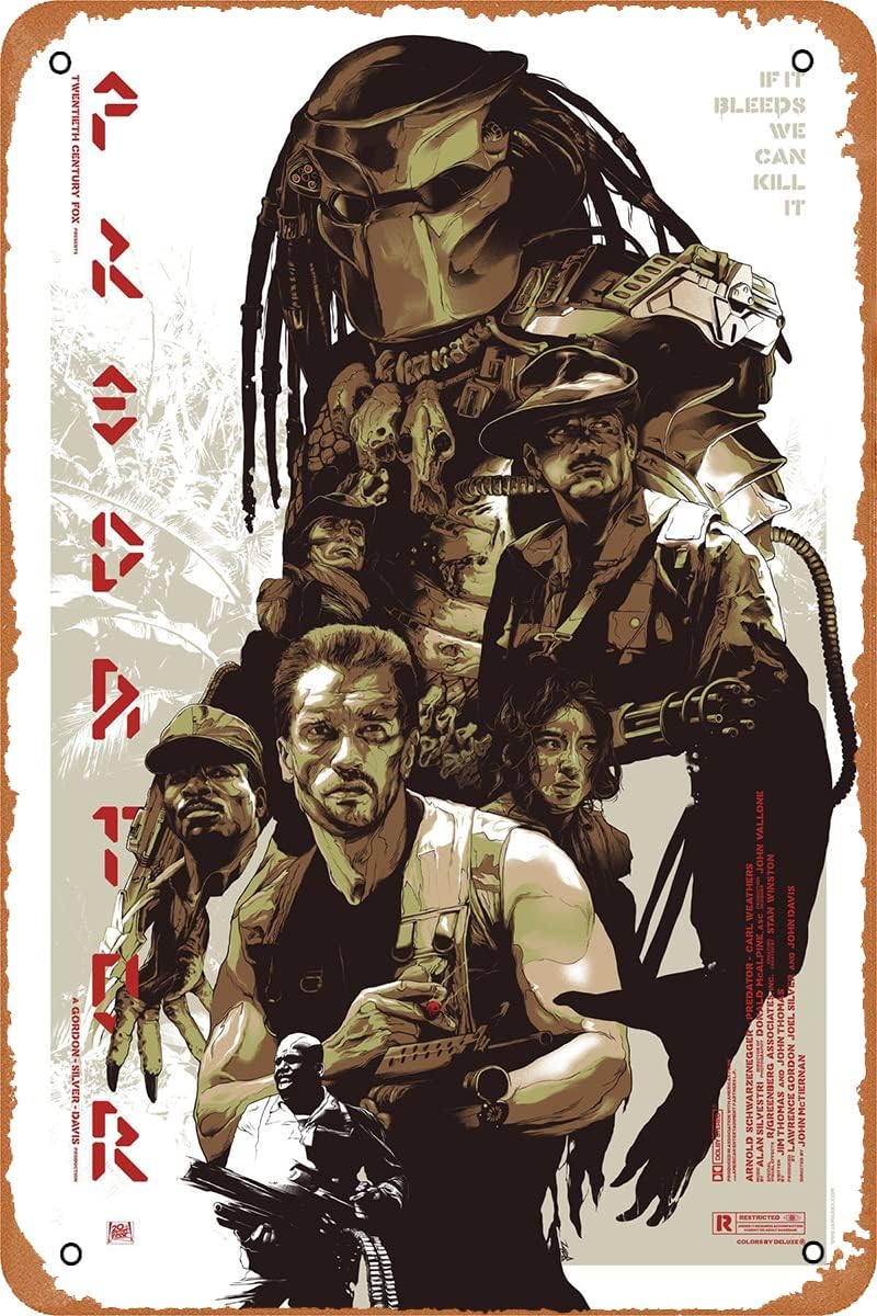 PREDATOR (1987) movie poster,  - Home Office Logo reseña y precio