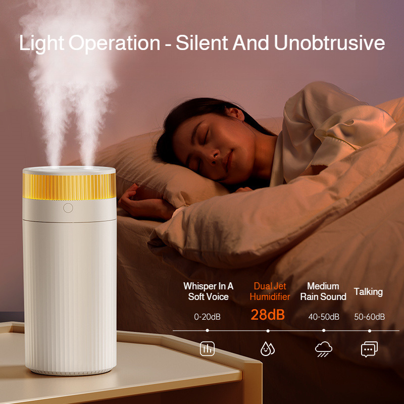 Dual Spray Mist Air Humidifier - Home Office With Two Desks reseña y precio