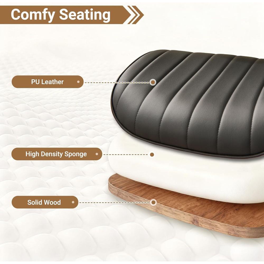 Ergonomic PU Leather Swivel Ch - Home Office Or reseña y precio