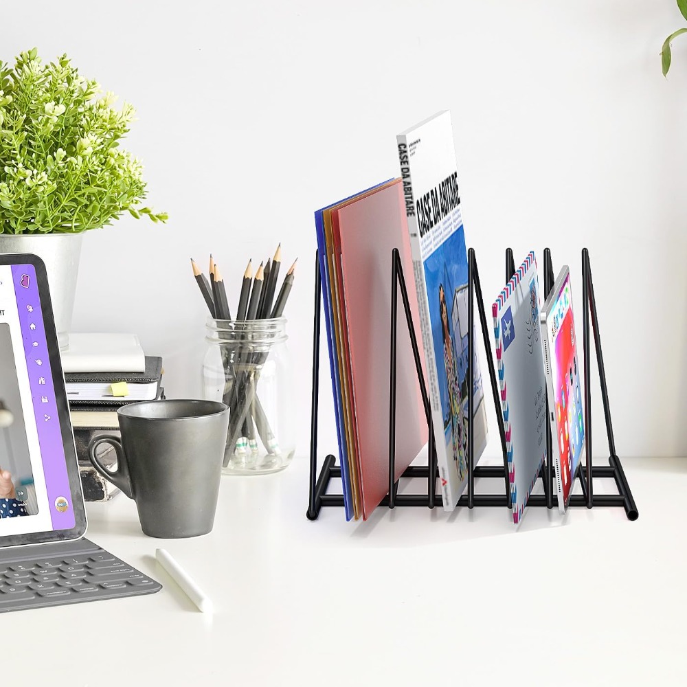 Triangle Desk File Organizer,  - Home Office With Bookshelves reseña y precio