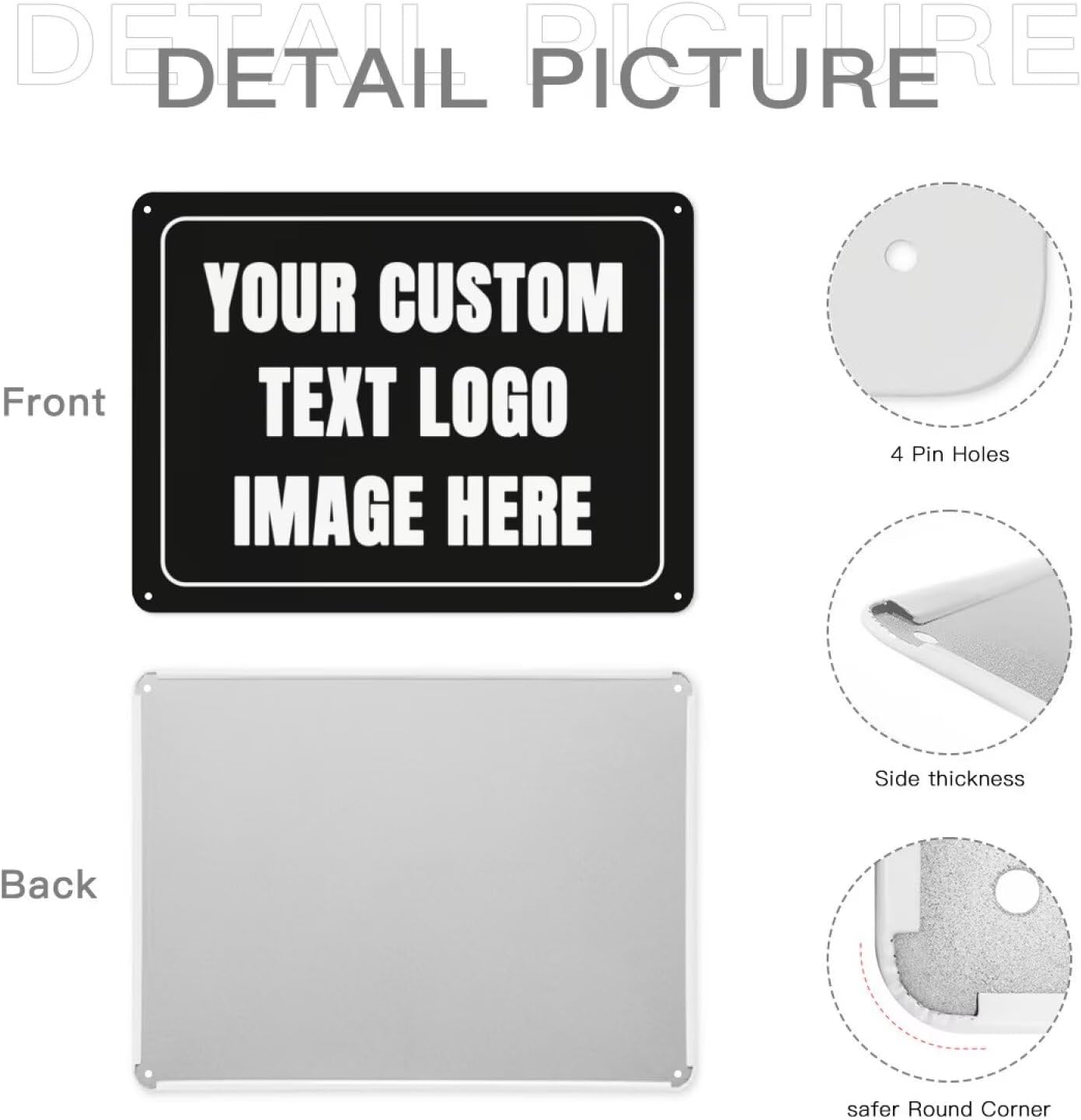 Custom Sign Personalized Metal - Home Office Logo reseña y precio