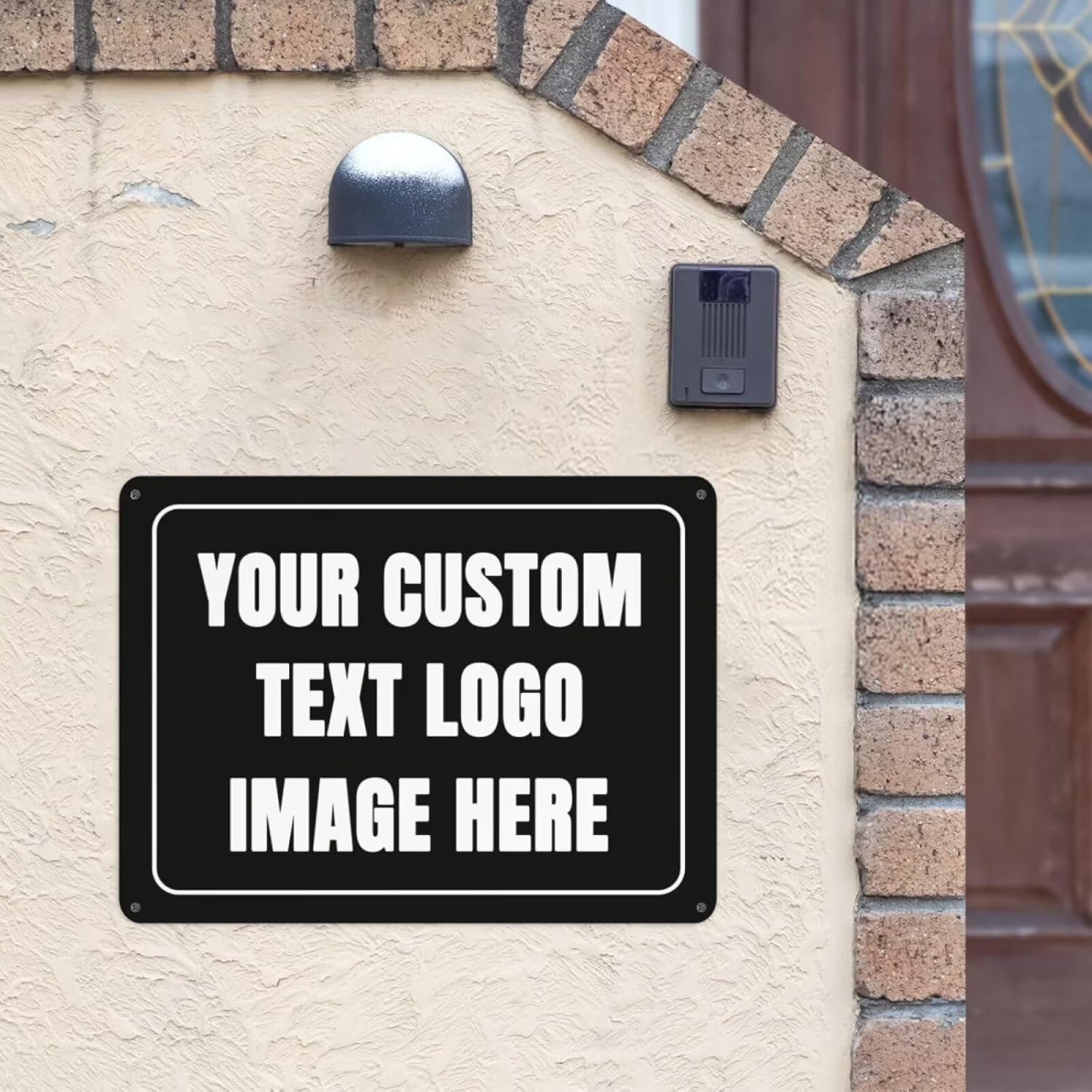 Custom Sign Personalized Metal - Home Office Logo reseña y precio