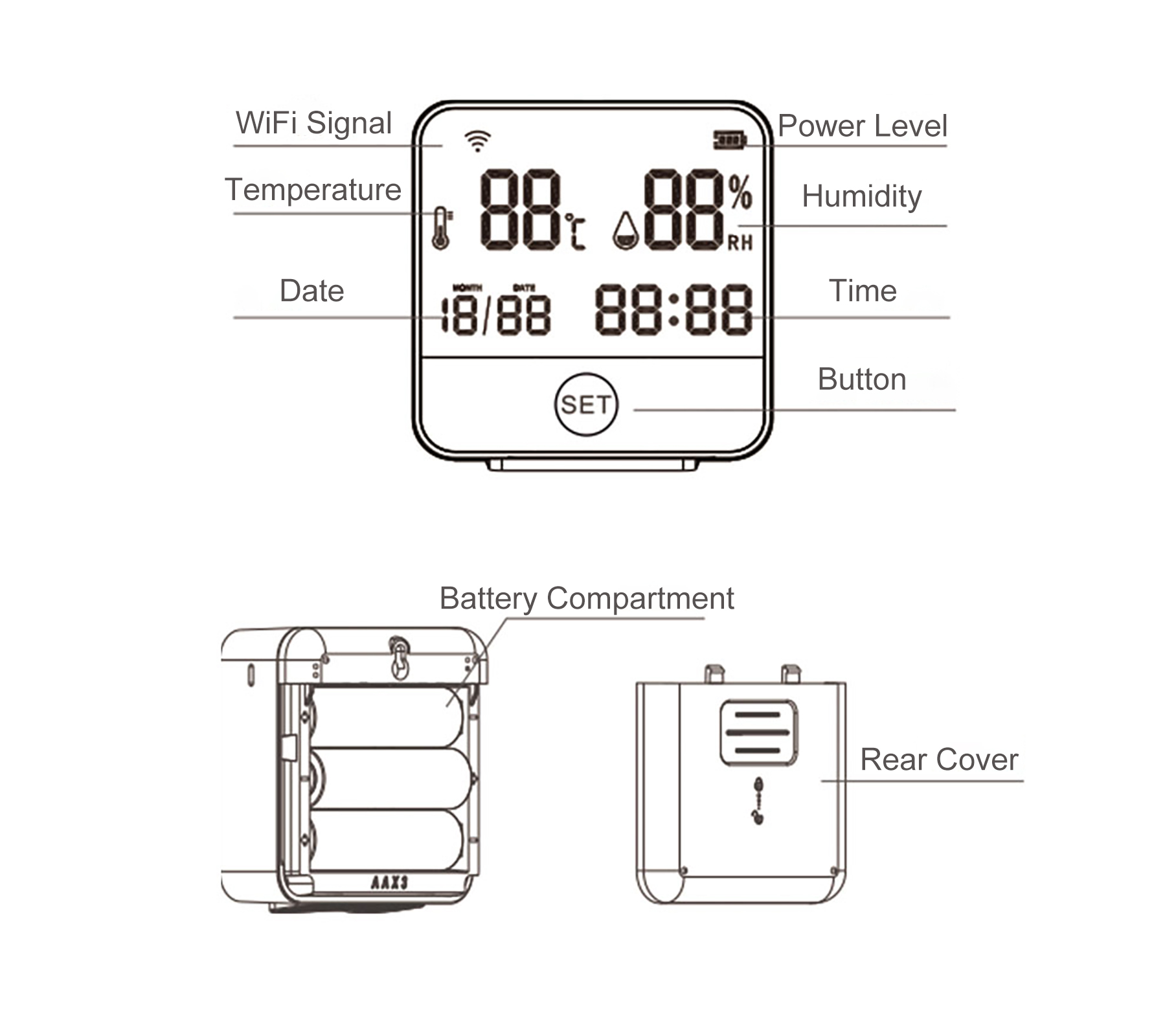 Tuya WiFi Temperature Humidity - Home Office Of Amazon reseña y precio