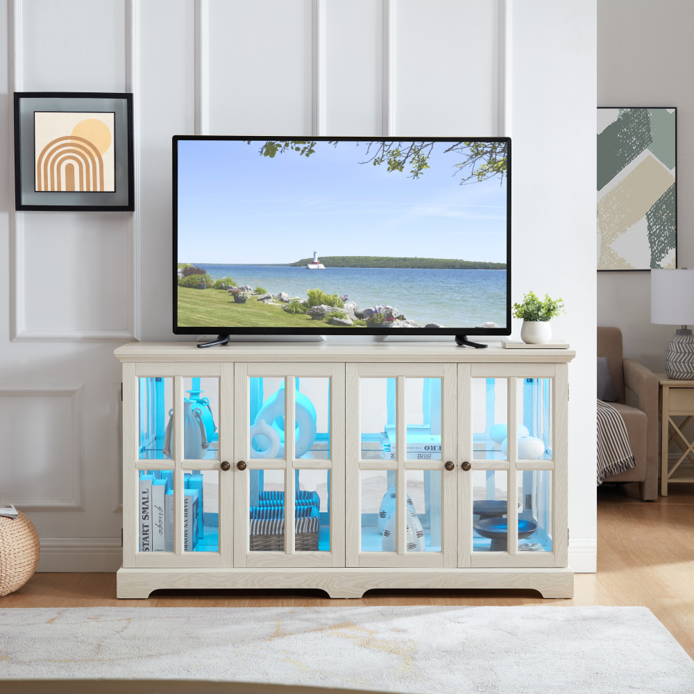 LED Curio Display Cabinet Vint - Home Office Free reseña y precio