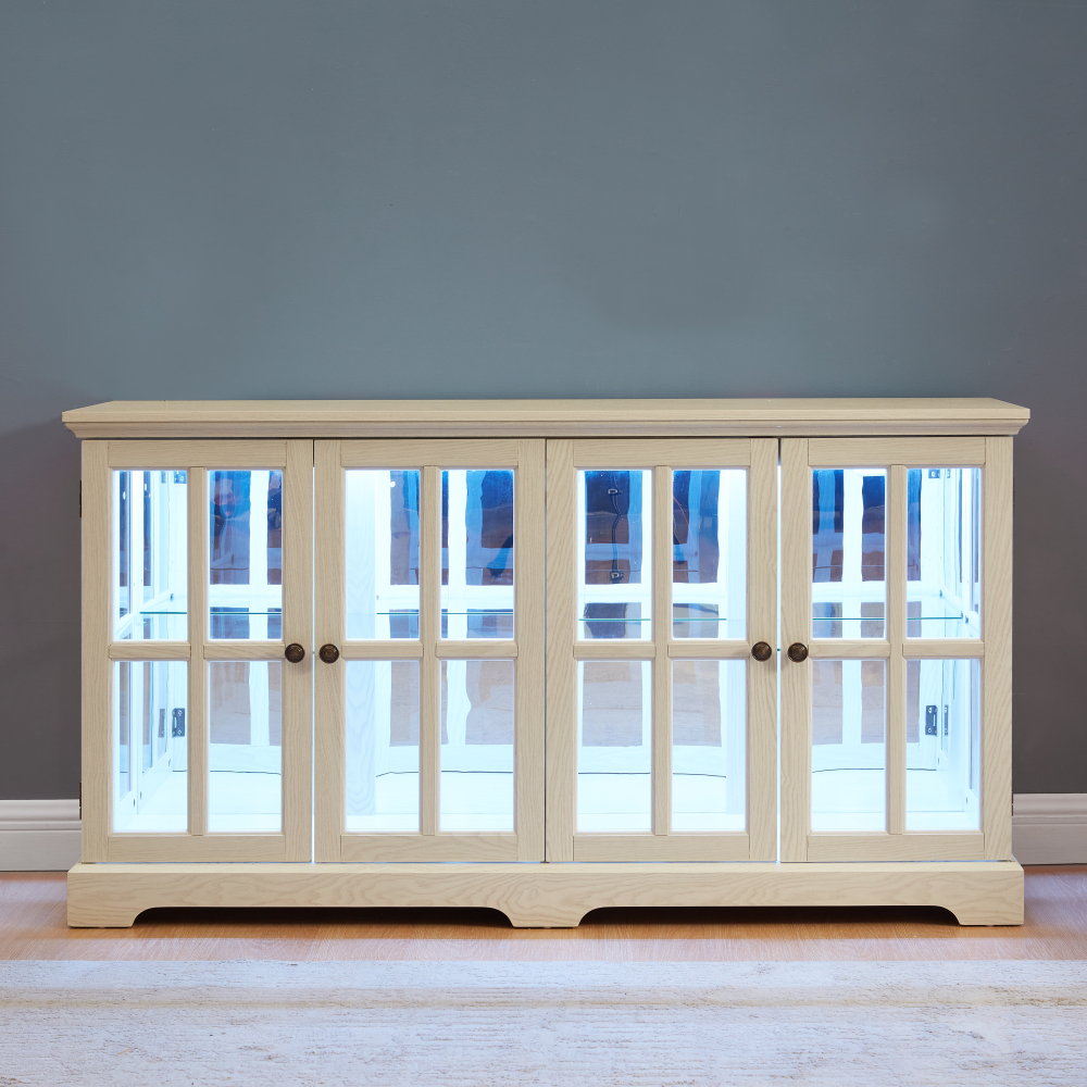 LED Curio Display Cabinet Vint - Home Office Free reseña y precio