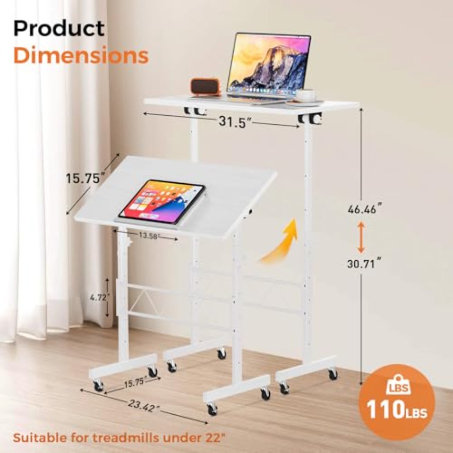Standing Desk Adjustable Heigh - Home Office Free reseña y precio