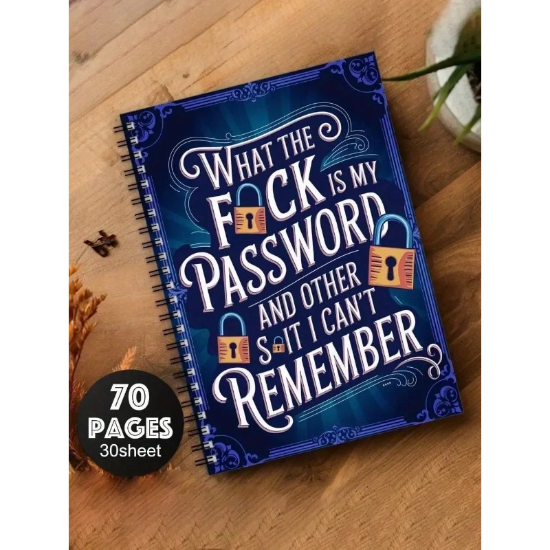 1pc Fun Spiral Password Notebo - Home Office Login reseña y precio