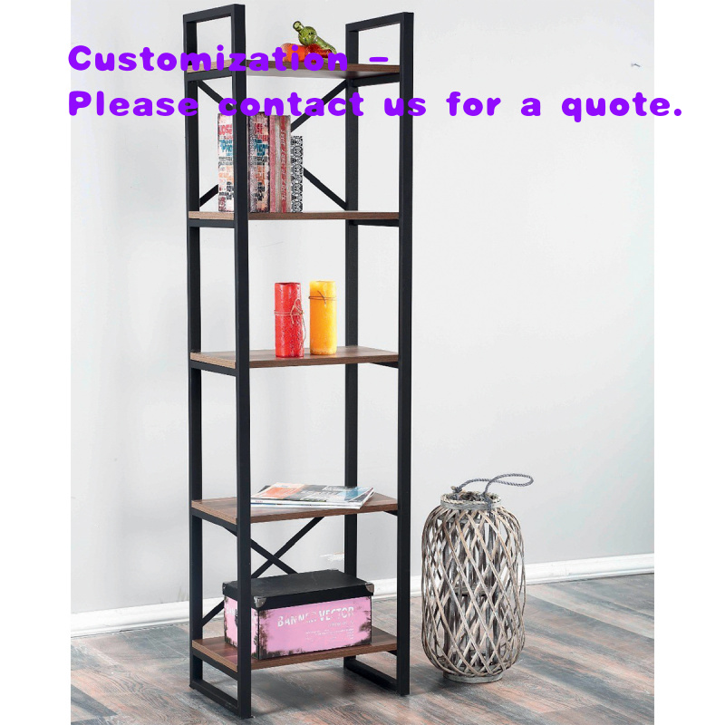 custom.Modern Industrial Metal - Home Office With Bookshelves reseña y precio