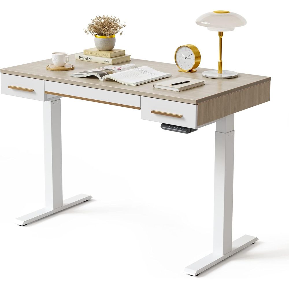 Electric Standing Desk, 3 Draw - Home Office Free reseña y precio
