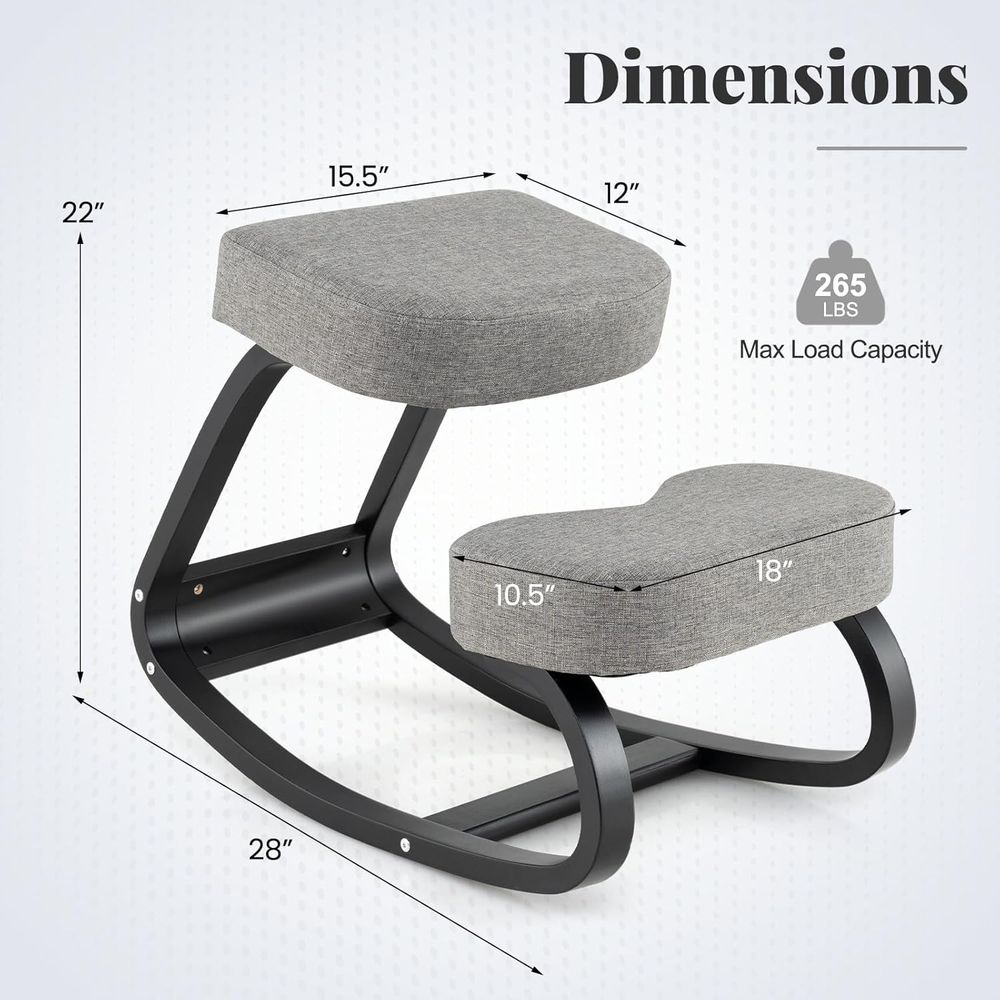Ergonomic Kneeling Chair with  - Home Office Or reseña y precio