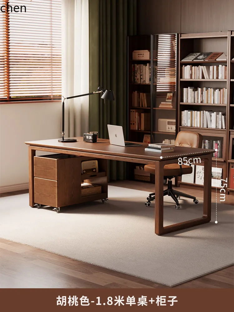 W5.19 Solid Wood Desk Study Ro - Home Office Free reseña y precio