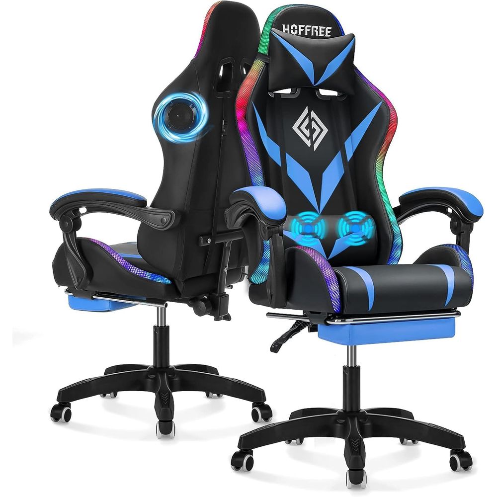 RGB Gaming Chair with Bluetoot - Home Office Or reseña y precio
