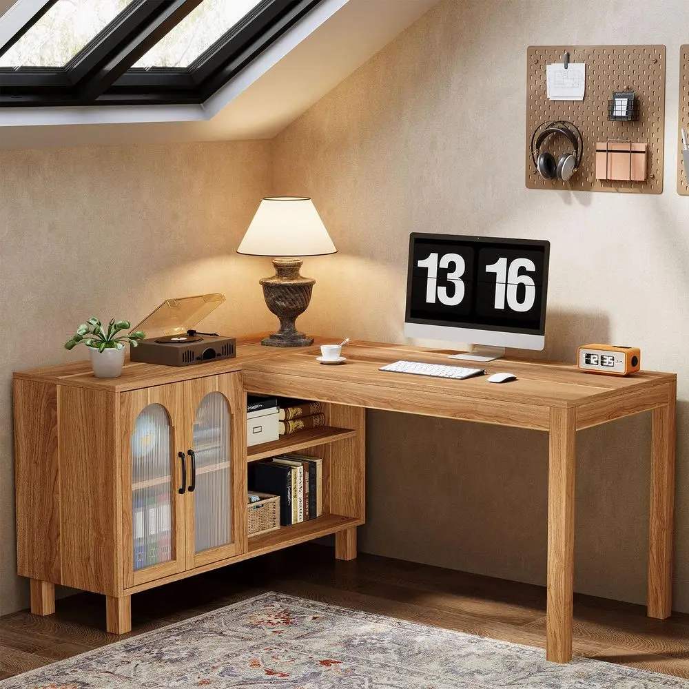 Two Person Desk, 86.6 Inch Ext - Home Office With Two Desks reseña y precio