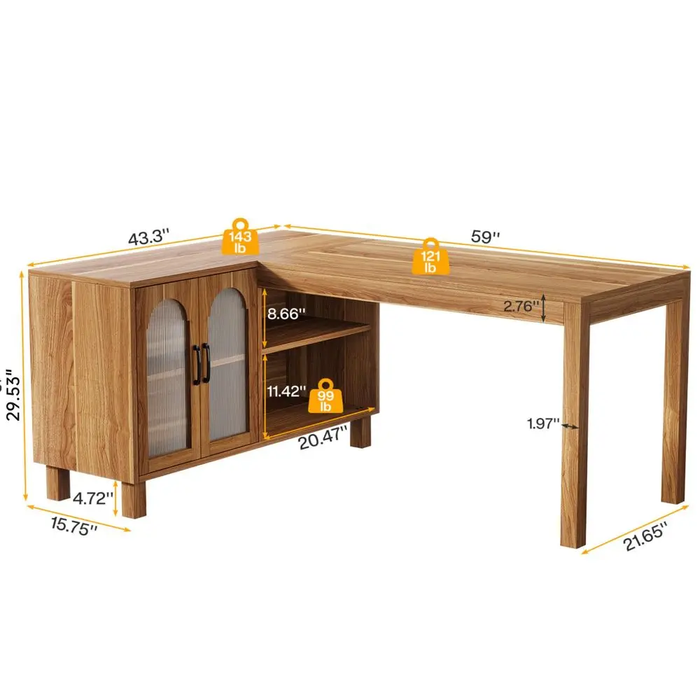 Two Person Desk, 86.6 Inch Ext - Home Office With Two Desks reseña y precio