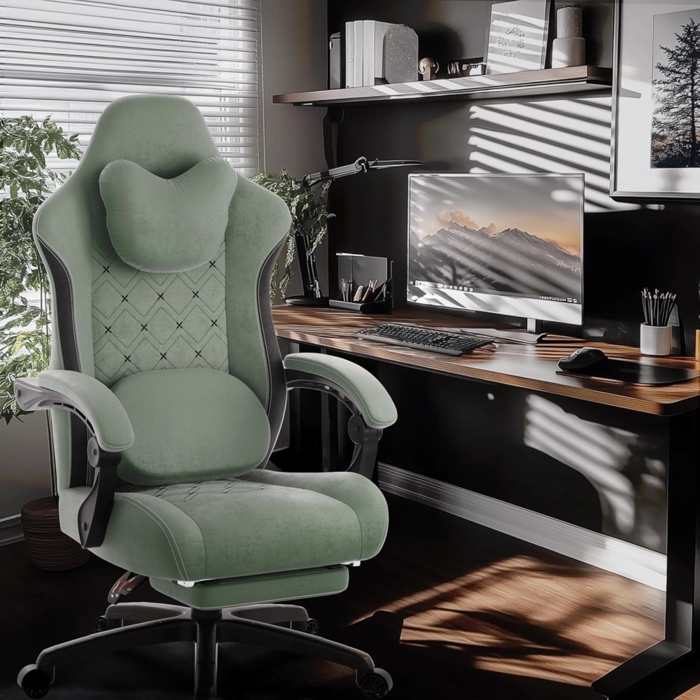 Big and Tall Fabric Gaming Cha - Home Office Or reseña y precio