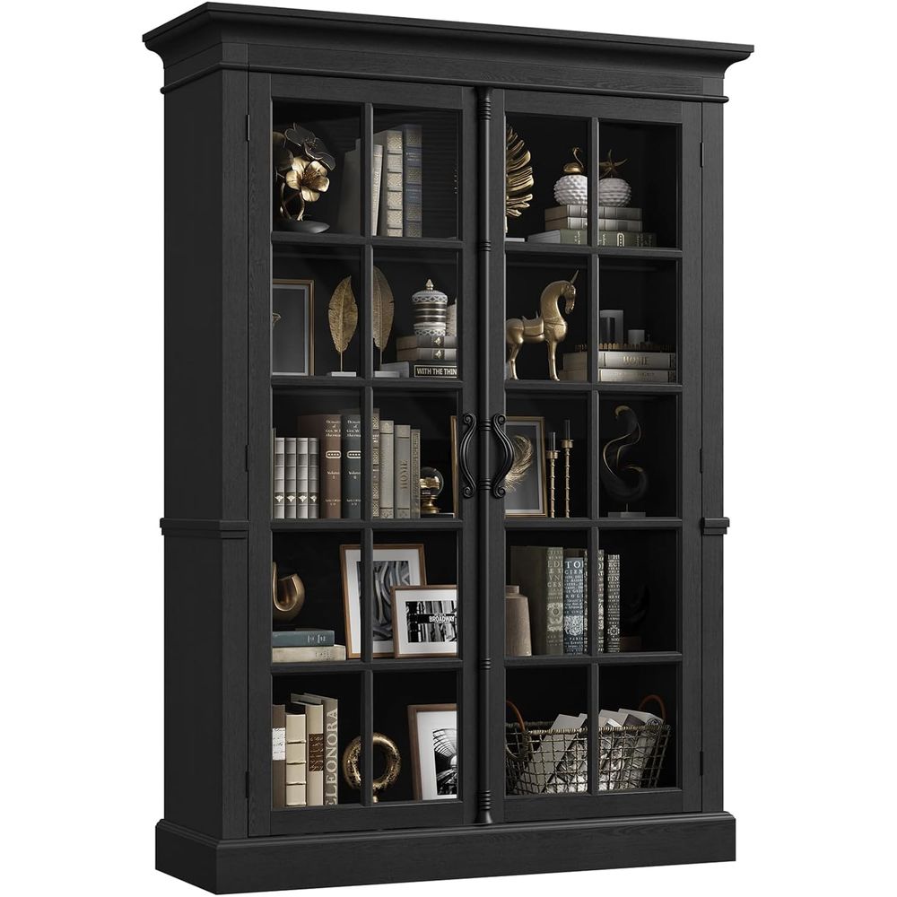 65 Tall Display Cabinet with A - Home Office Free reseña y precio