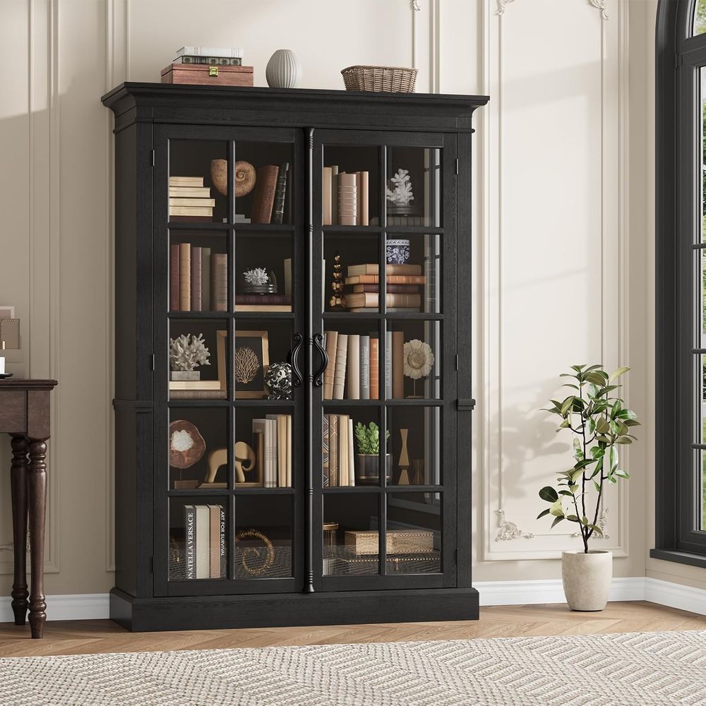 65 Tall Display Cabinet with A - Home Office Free reseña y precio