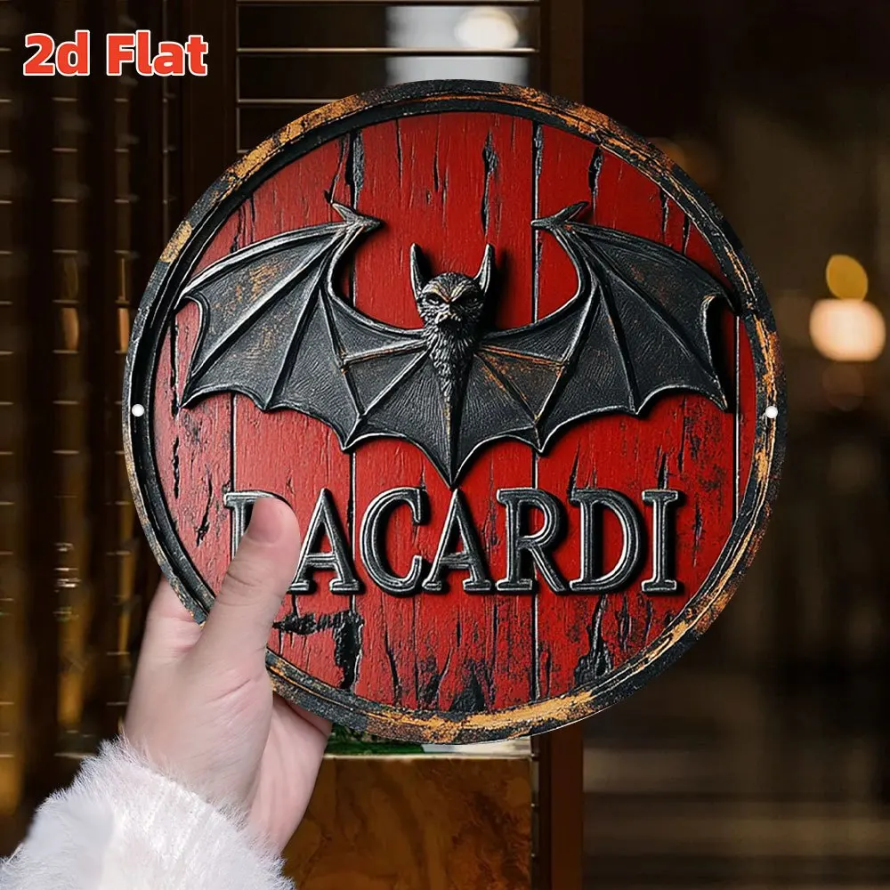 Tin Sign - Bacardi Bat Logo Me - Home Office Logo reseña y precio