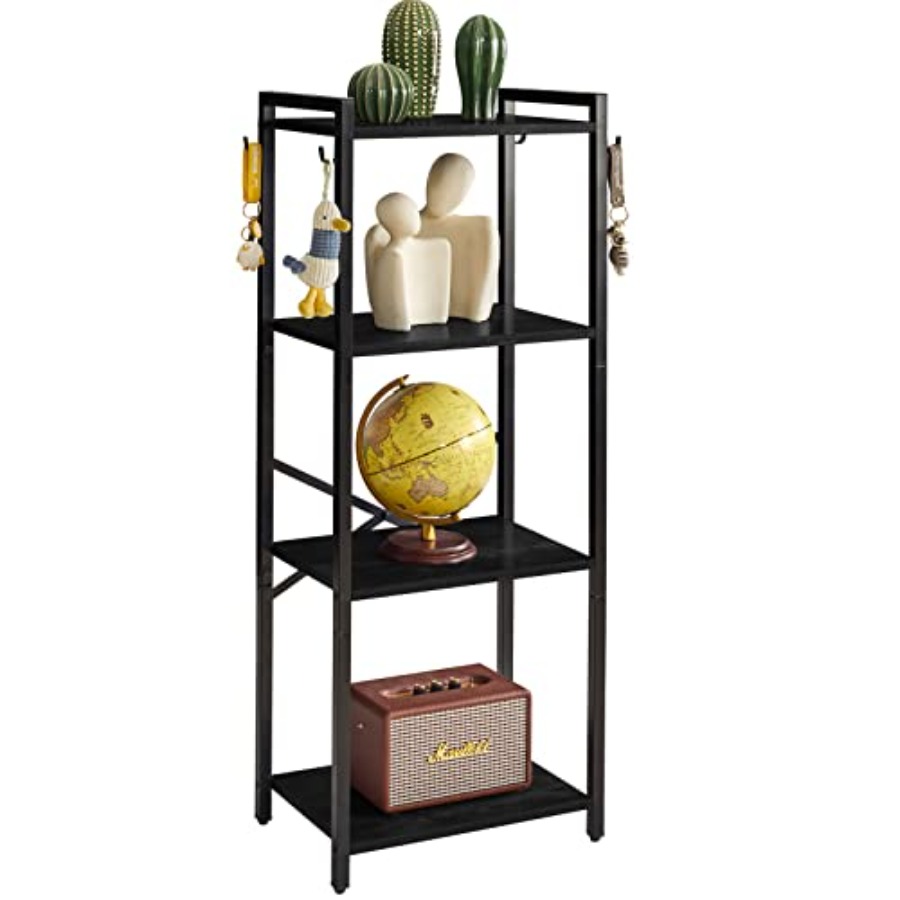 Bookcase, 4-Tier Narrow Ladder - Home Office With Bookshelves reseña y precio